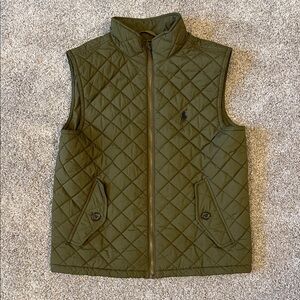 Polo by Ralph Lauren Olive Green Quilted Vest